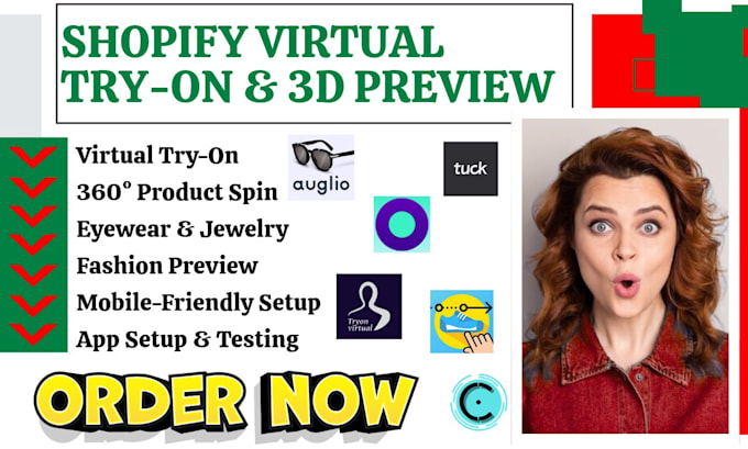 setup shopify 3d preview icona tryon virtual antla camweara genlook spin studio
