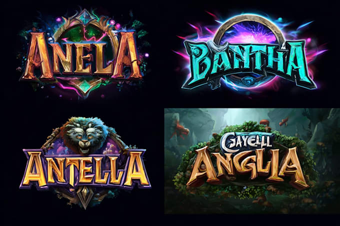 do a fantasy game logo