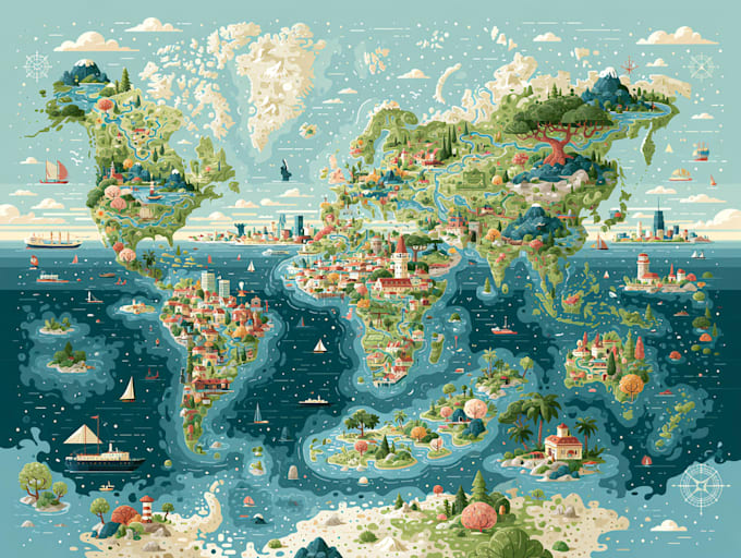map illustration vector illustration vector map