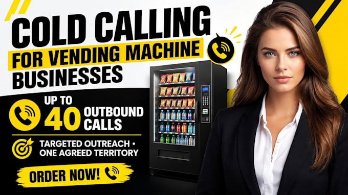 help you find vending machine locations through cold calling for placement leads