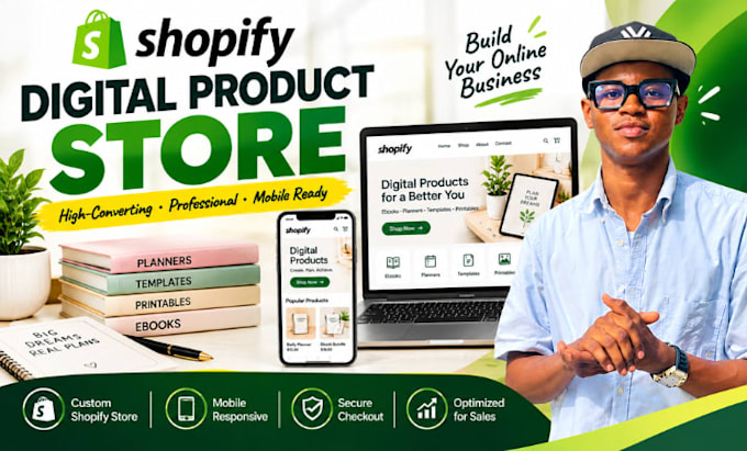 build a digital gifts shopify store with printable products and gift cards