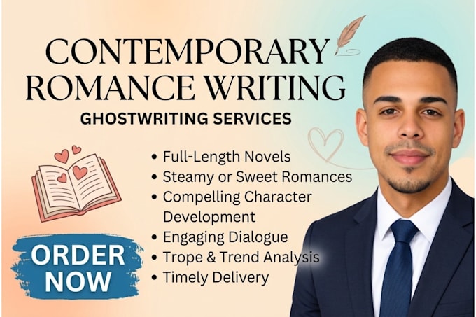 be your romance and contemporary fictional ghostwriter
