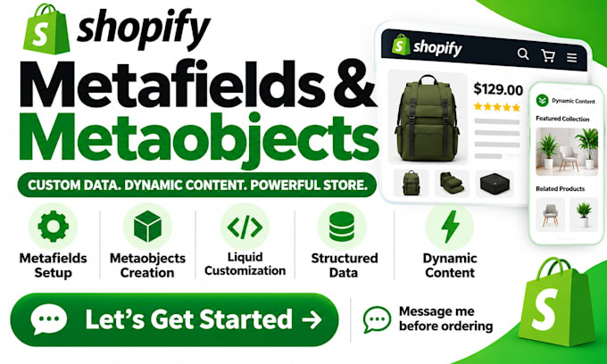 set up shopify metafields and metaobjects for your store