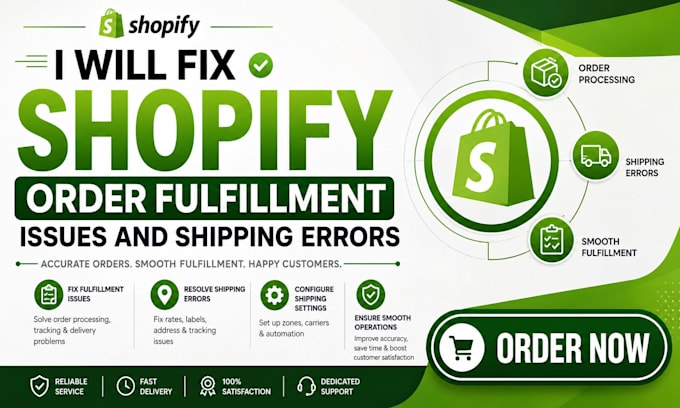 fix shopify order fulfillment issues and shipping errors