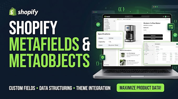 set up shopify metafields and metaobjects for your store