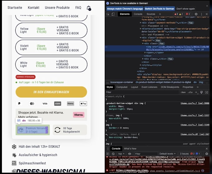fix shopify theme bugs, liquid errors, and layout issues