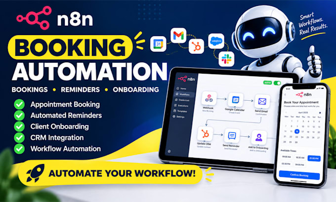 automate appointment booking, reminders and client onboarding with n8n