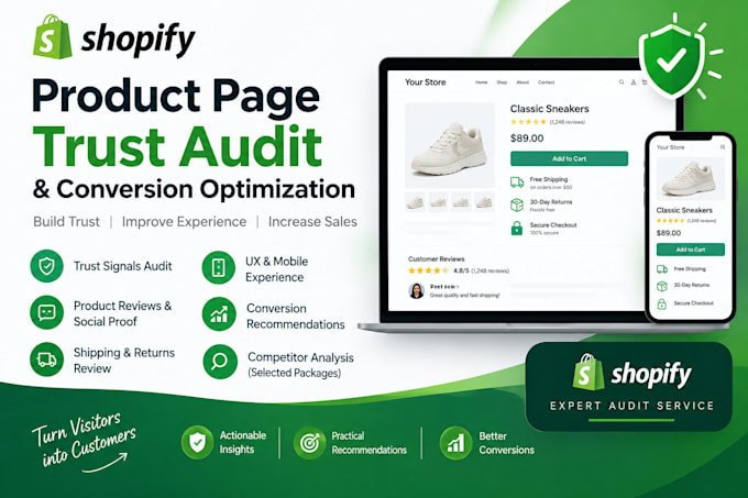 shopify product page trust audit and conversion optimization