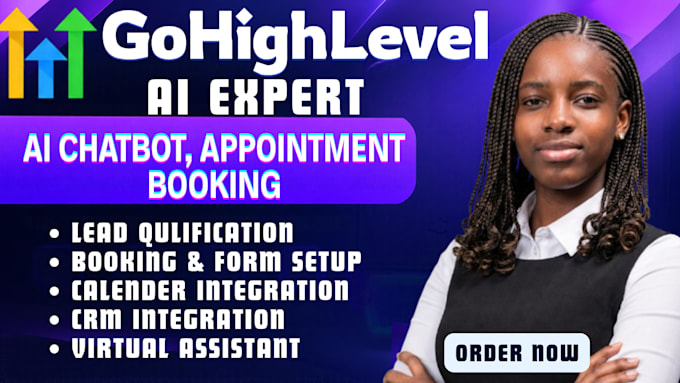 setup gohighlevel ai agent chatbot, appointment booking agent, virtual assistant
