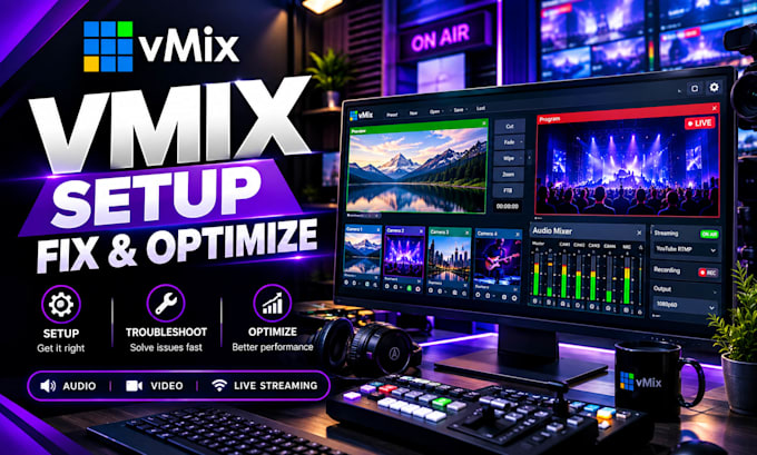 setup vmix for proffessional livestreaming
