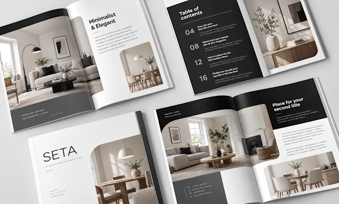 create a printable journal, journal pages, and a professional interior layout