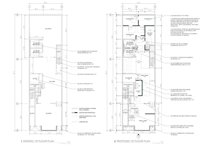 prepare commercial tenant improvement permit drawings