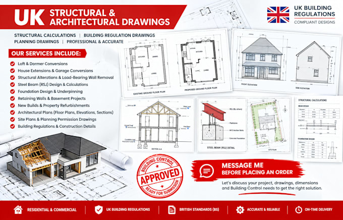 uk structural calculations, uk building regulations for uk building control