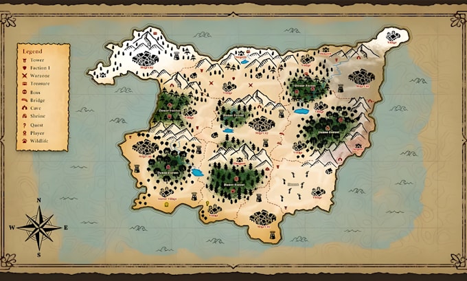 design custom fantasy map medieval map design historical animated world map