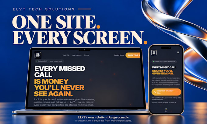 build a responsive website for your service business