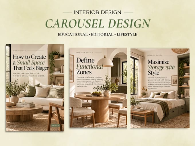 design custom instagram and tiktok carousel posts