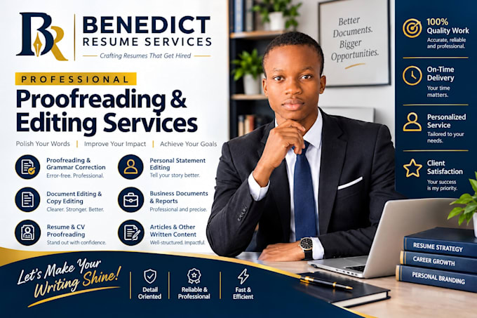 professionally proofread and edit your documents