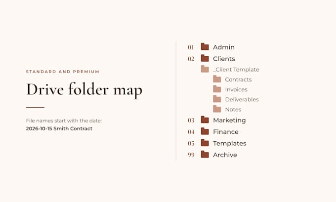 organize your gmail and google drive and set up a client intake form