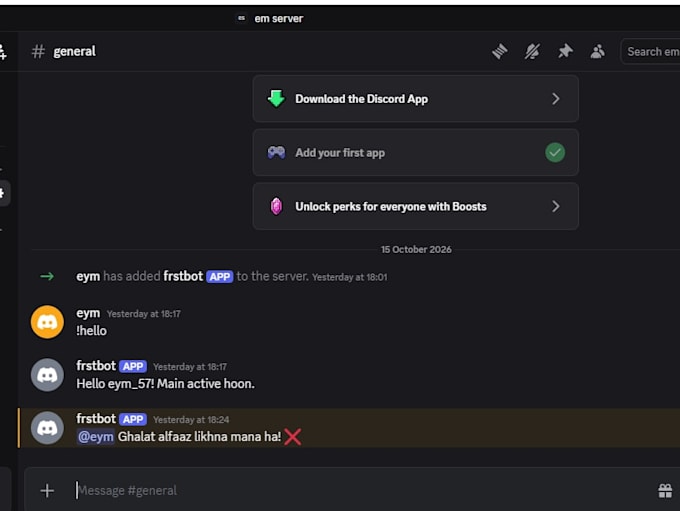 create a custom discord bot using python