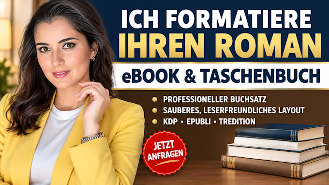 formatiere ihren roman für KDP, epubli und tredition