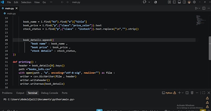extract web data and convert it to excel or CSV clean and fast