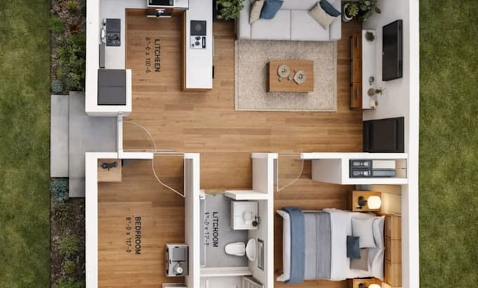 create 3d adu, garage conversion and home addition architechtural design
