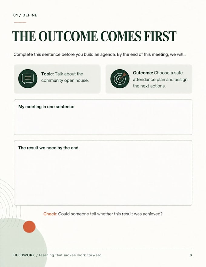 design a professional printable and fillable workshop workbook