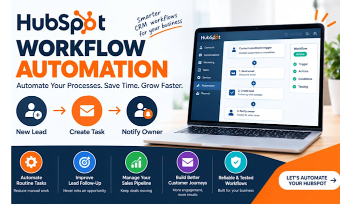 set up hubspot workflow automation