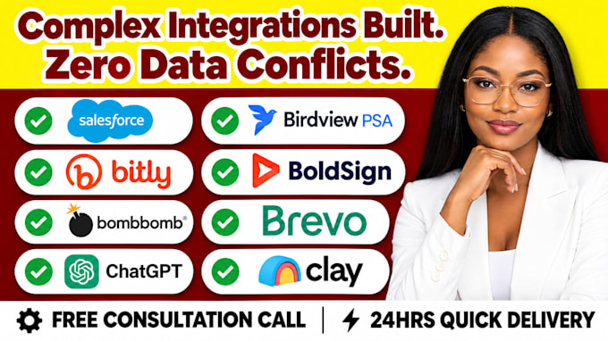 integrate salesforce birdview psa bitly boldsign bombbomb com brevo chatgpt clay