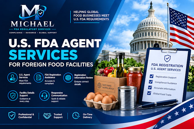 provide US fda agent services for foreign food facilities