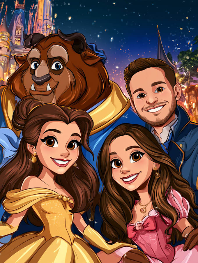 do disney cartoon portrait