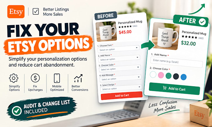 audit your etsy listing personalization to boost conversions