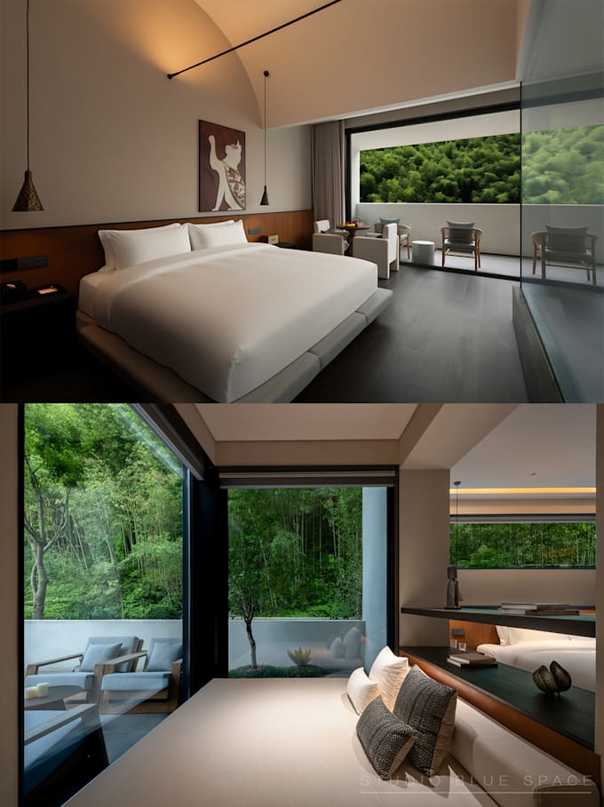 do high end hotel and interior photo retouching