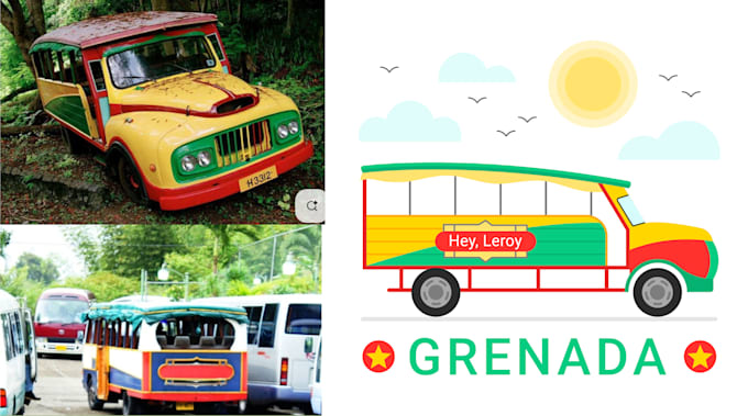 recreate your photo as a clean custom vector illustration