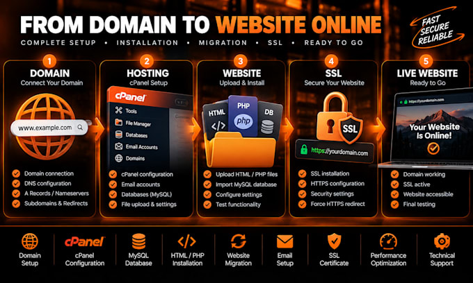 install and deploy your PHP HTML website on cpanel hosting