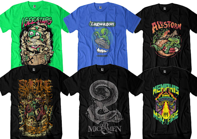 create professional band tshirt merchandise