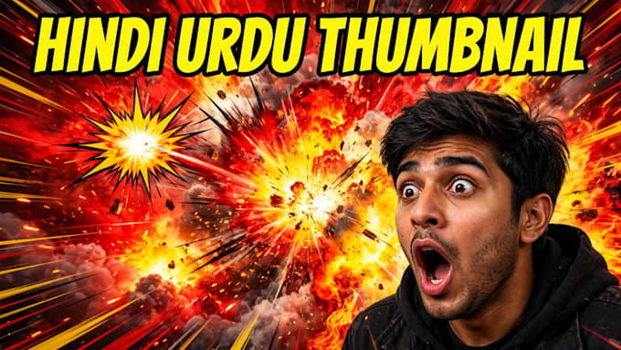 design viral thumbnail for hindi urdu bangla vlog