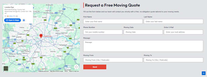 google maps website integration and error fixing