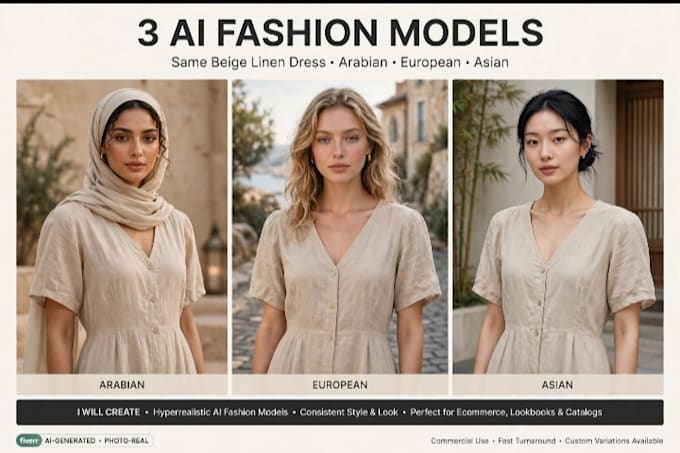 create realistic ai fashion model for abaya,clothing brand
