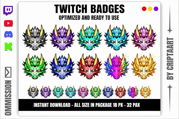 design custom twitch badges and graphics for your stream