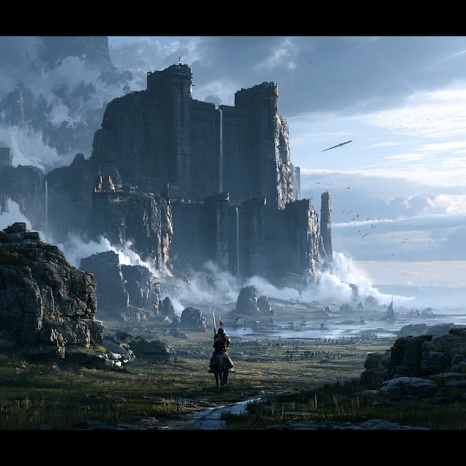 create fantasy environment concept art