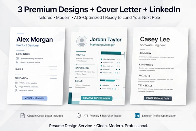 create ats resume and cover letter