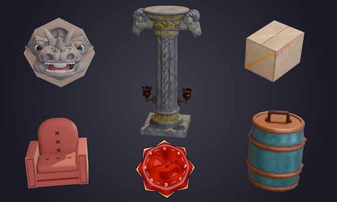 create stylized or realistic 3d game props