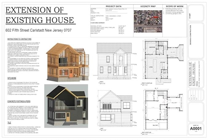 create texas home addition plans, remodel drawing and permit