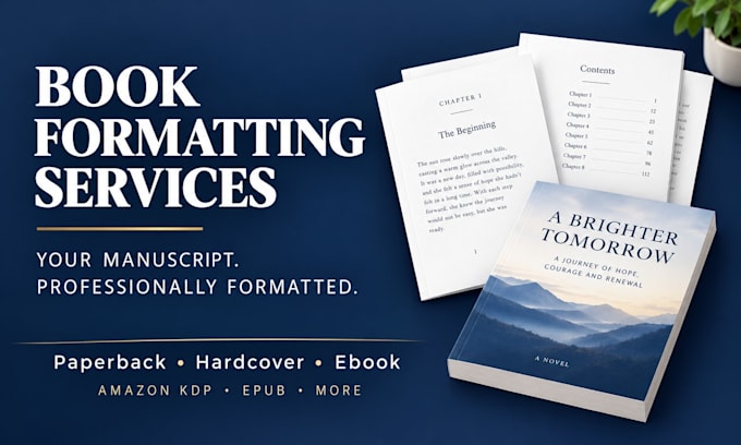 format and layout books for amazon kdp, barnes and noble, and ingramspark
