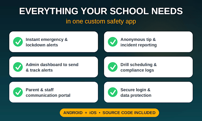 develop a custom school emergency alert app