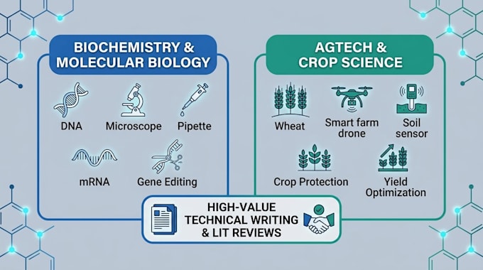 write b2b summaries and reports for biotech and agtech