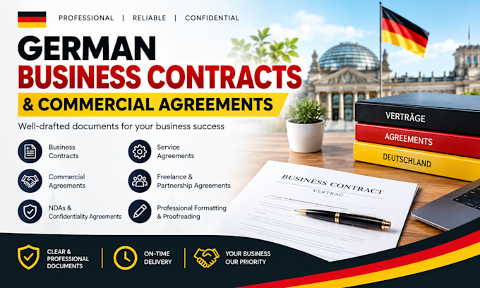 draft german business contracts and commercial agreements