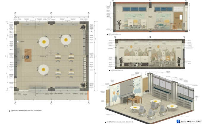 create 3d bim model and 2d cad drawings in revit