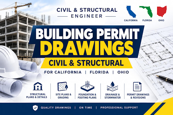 be structural engineer for california floridah ohio city permit approval